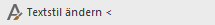 Button "Textstil ändern <" in den LINEAR Solutions für Autodesk AutoCAD