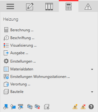 Analyse Heizung Linear Revit