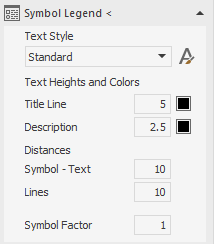 Symbol legend section in the LINEAR Solutions for Autodesk AutoCAD