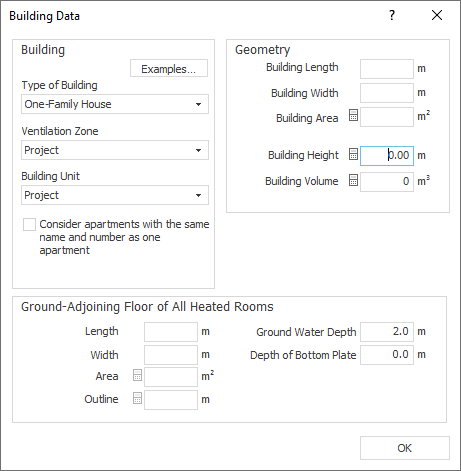 Building Data LINEAR Building