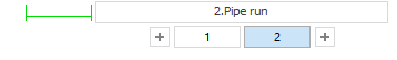 Number of pipe runs Linear Smartplan