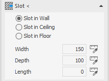 Section slot Linear AutoCAD