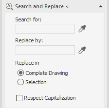 Section Find and Replace in the LINEAR Solutions for Autodesk AutoCAD