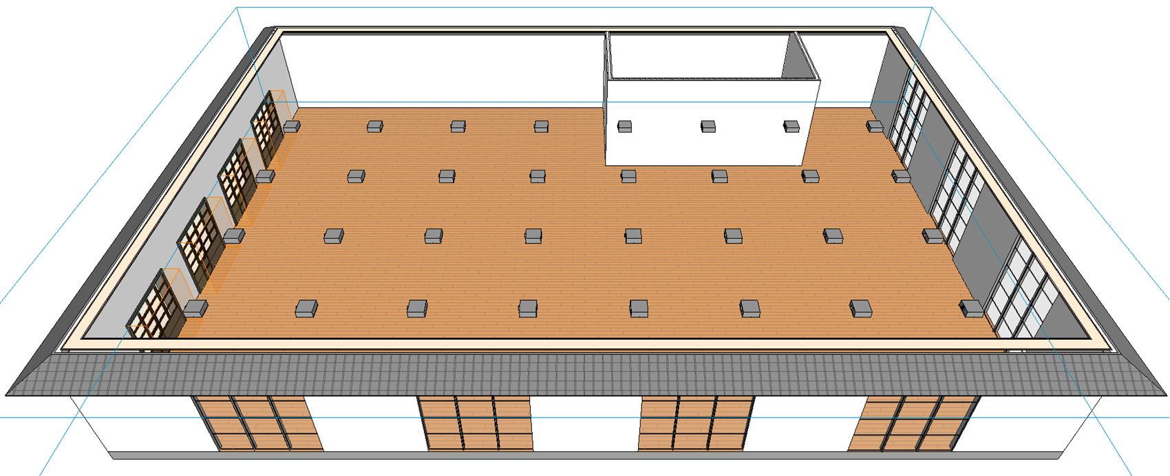 Model placement grid ventilation Linear Revit