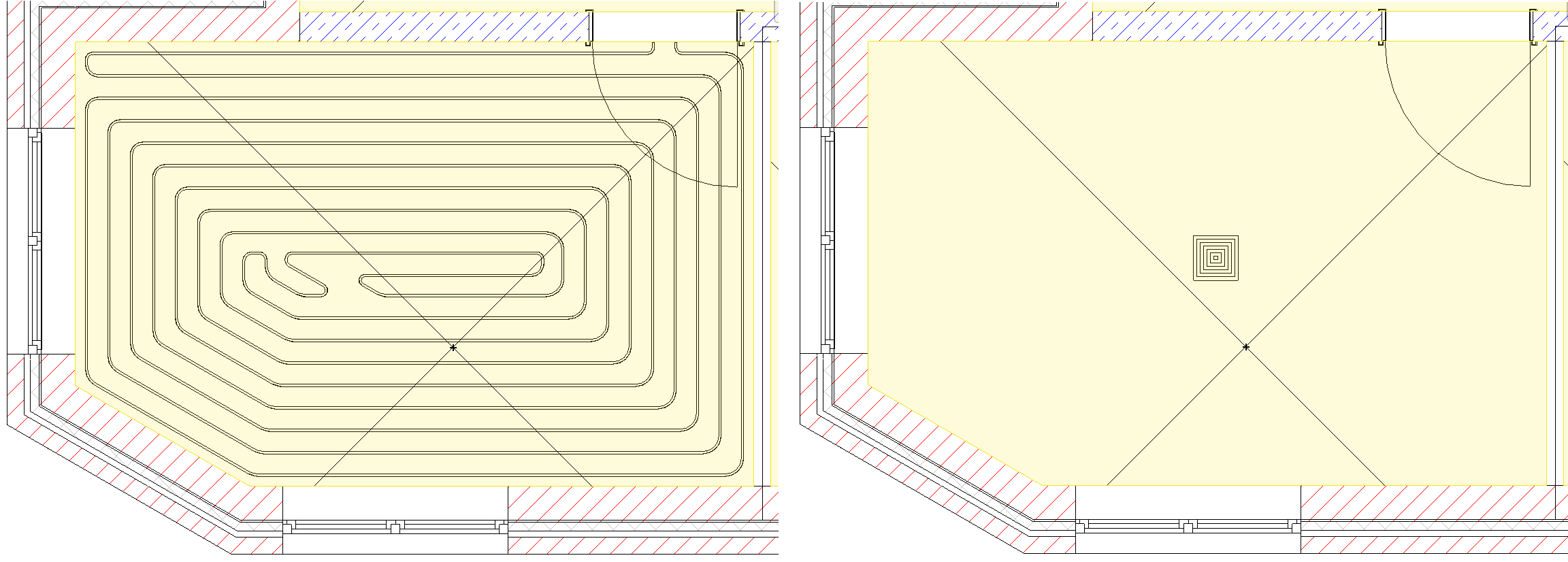 View radiant heating cooling Linear Revit