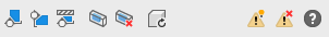 Footer menu of Control Board in the LINEAR Solutions for Autodesk Revit