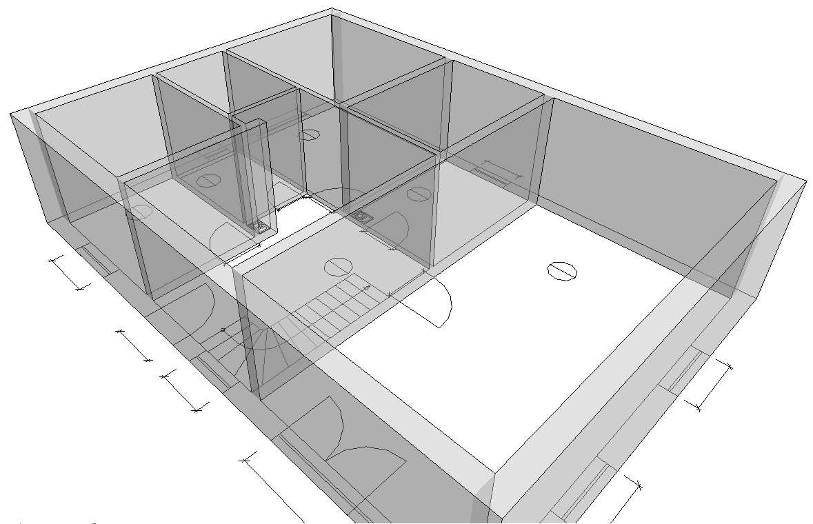 Architecture model Linear Revit