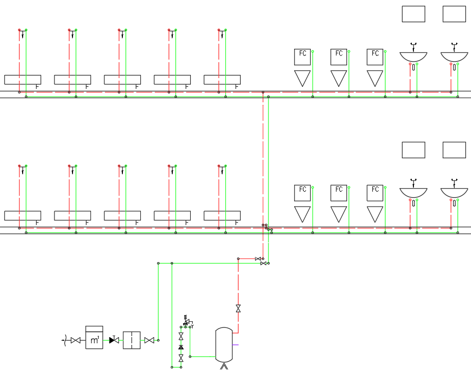 Scheme potable water Linear