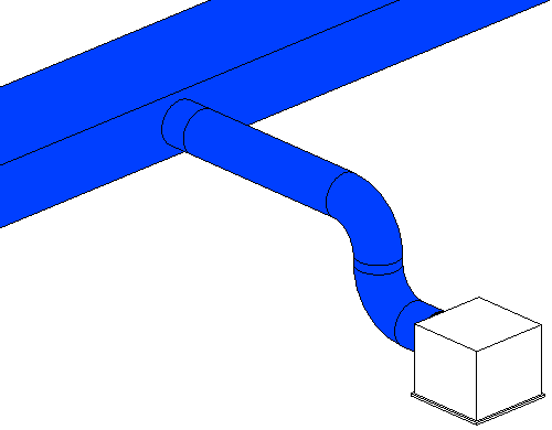 Port air duct model Linear Revit