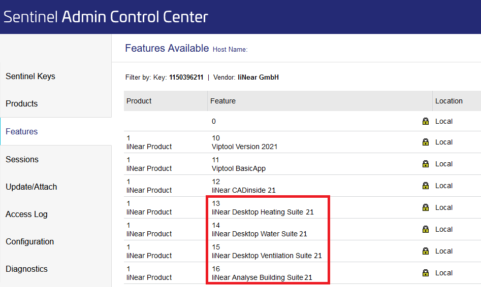 Sentinel Admin control Linear Admin