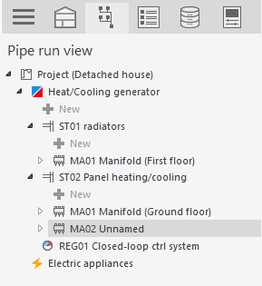 Pipe Run View Radiant Heating Linear Building