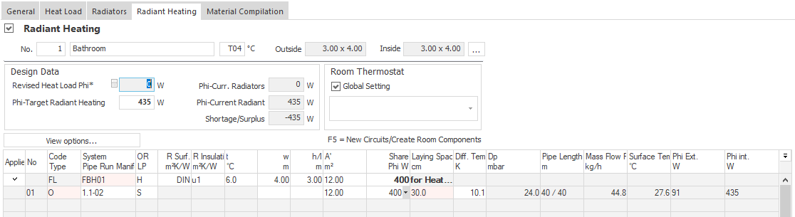 Module Radiant Heating Linear Building