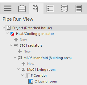 Pipe Run View LINEAR Building
