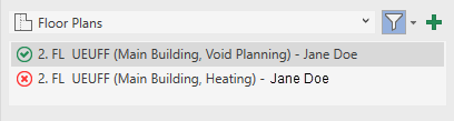 "Matching Views” Area on the Project Tab of the LINEAR Control Board