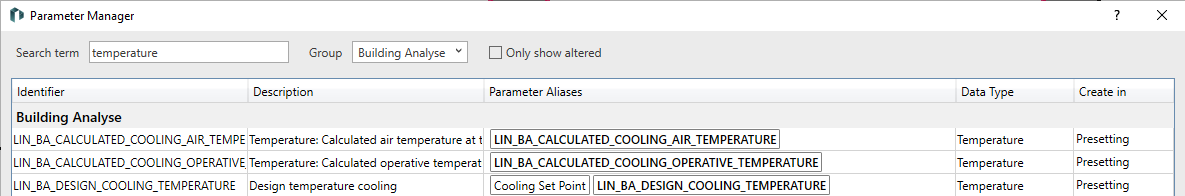 Parameter Manager Linear Revit