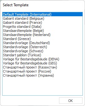 Select template Linear Building