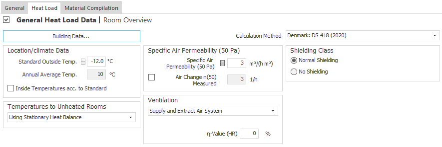Heat load Building Linear