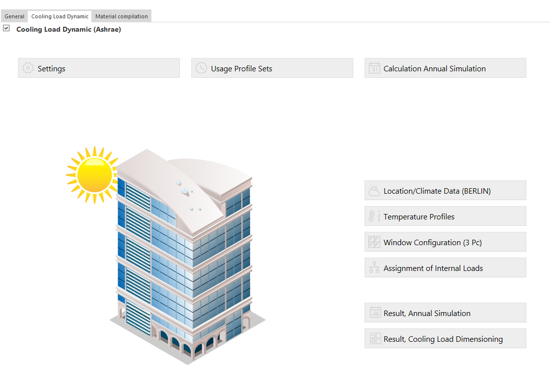 Cooling load dynamic project Linear Building