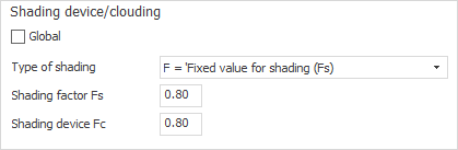 Cooling load solar protection Linear Building