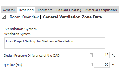 Ventilation system Linear Building