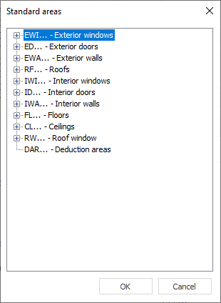 Standard Areas Linear Building