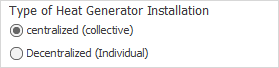 Section heat generator installation type Linear Revit