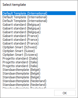 Select template Linear Building