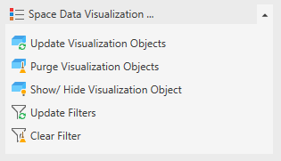 Space Data Visualization area in the LINEAR Solutions for Autodesk Revit