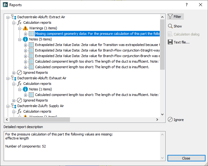 Reports Dialog Linear Revit