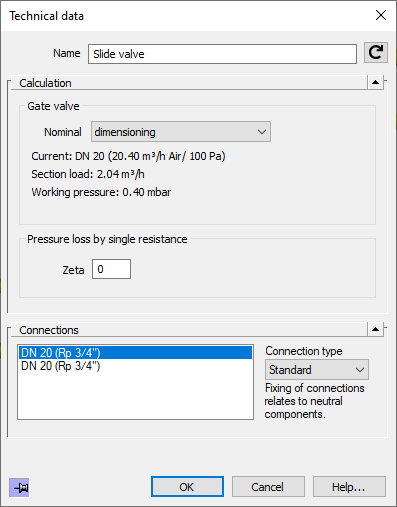 Technical Data Slide Valve LINEAR Revit