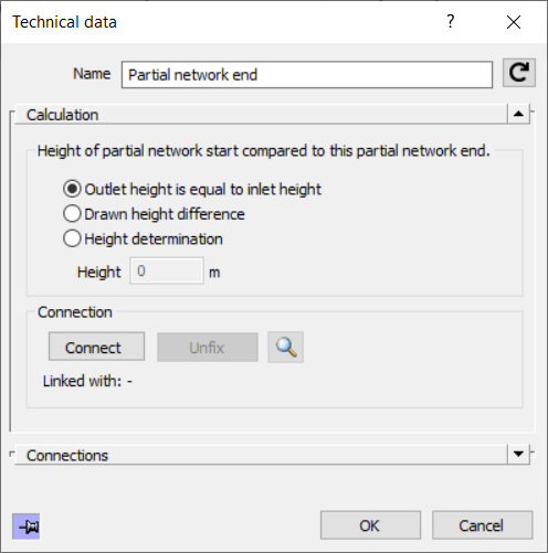 Dialog Technical Data Partial Network LINEAR Revit