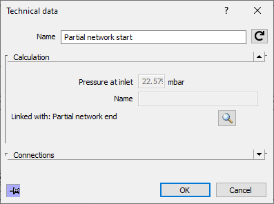 Dialog Technical Data Partial Network LINEAR Revit