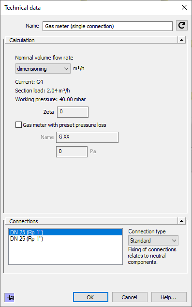 Technical Data Gas Meter LINEAR Revit