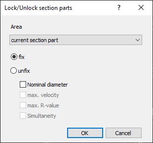 Lock pipe sections Linear Analyse