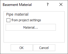 Basement Material Dialog LINEAR Building