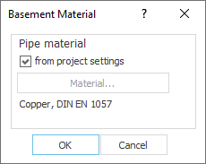 Basement Material Dialog LINEAR Building