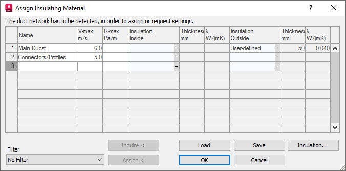 Dialog Insulation Revit