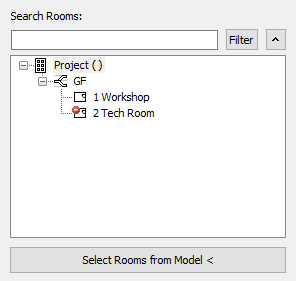 Search Rooms Room Overview LINEAR Revit