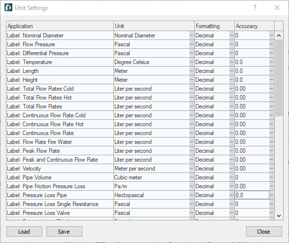 Dialog Units Settings in the LINEAR Solutions for Autodesk Revit
