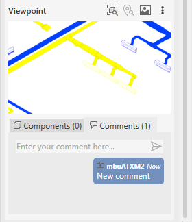 View of the report with new Comment