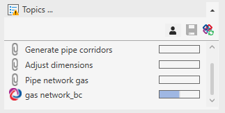 Topics section in the LINEAR Solutions for Autodesk Revit