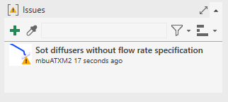 Issues section in the LINEAR Solutions for Autodesk Revit