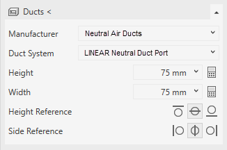 Ducts air duct Linear Revit