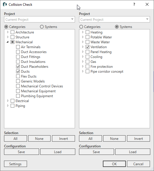 Dialog collision check Linear Revit