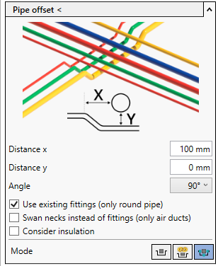 Pipe Offset Linear Revit