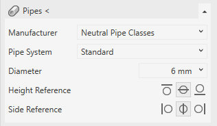Pipes section on the design tab of the LINEAR Solutions for Autodesk Revit