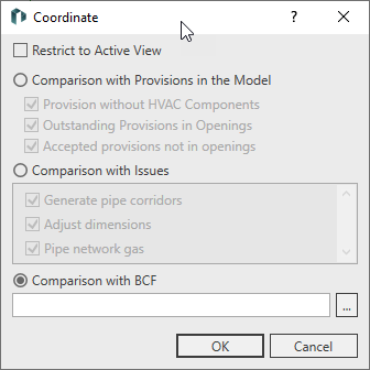Coordinate breakthrough planning Linear Revit