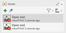Issues section in the LINEAR Solutions for Autodesk Revit