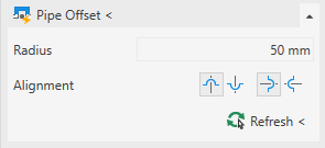 “Pipe Offset <” section in the LINEAR Solutions for Autodesk Revit