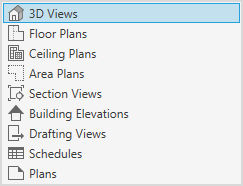 List of View Types in the Area of Matching Views
